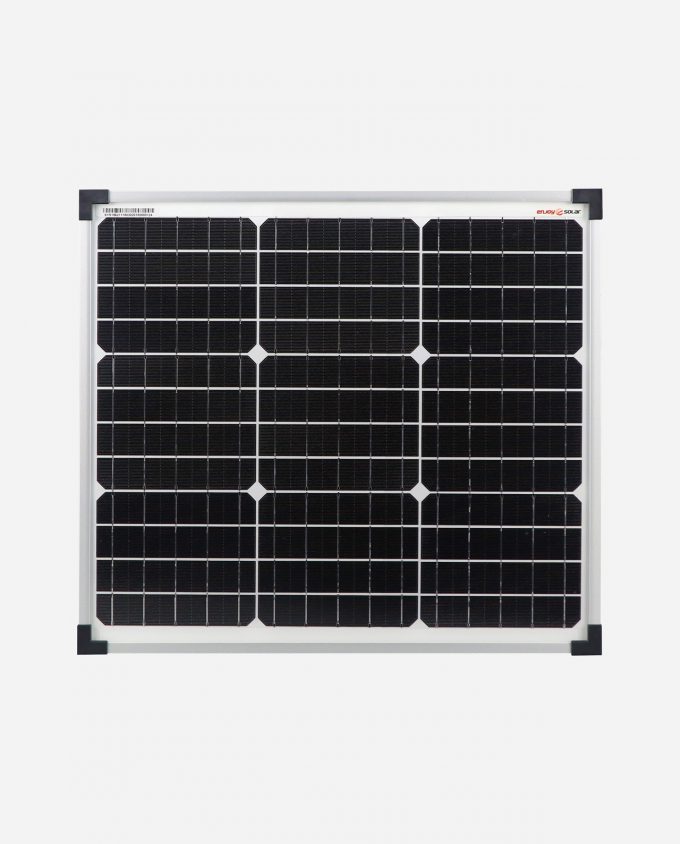 enjoysolar®Monokristallines Solarmodul 30W 12V front