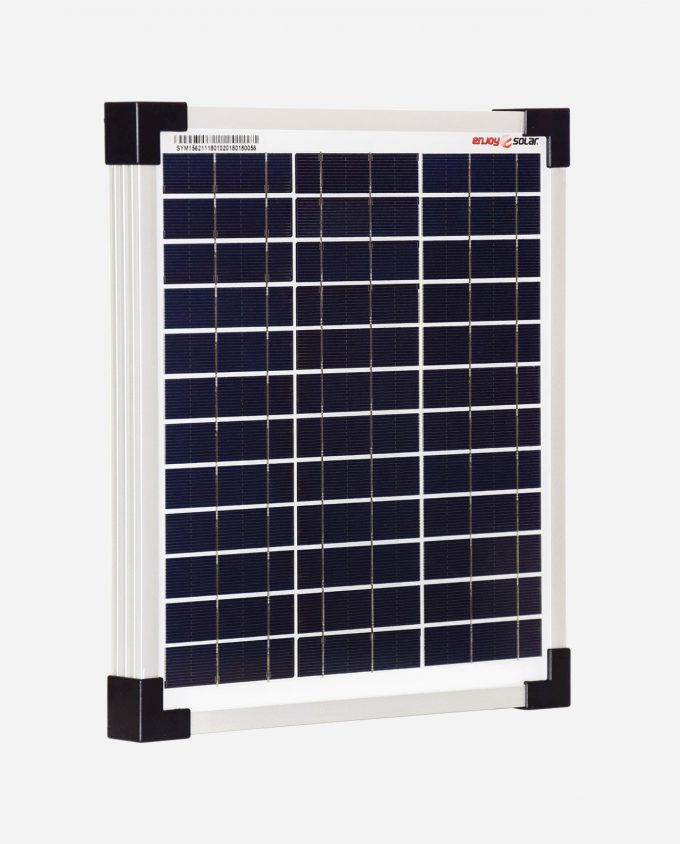 enjoysolar®Polykristallines Solarmodul 10W 12V side