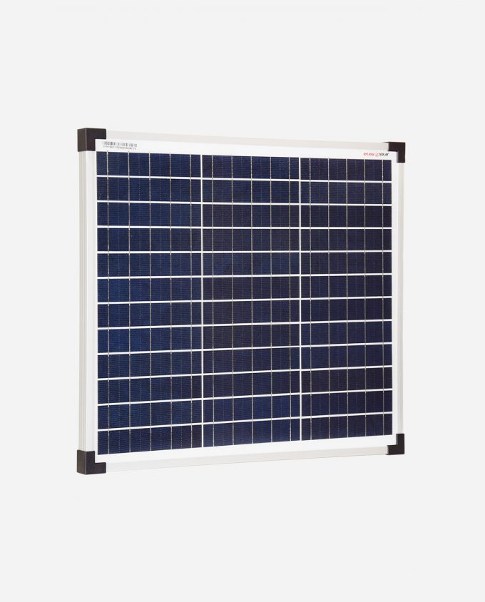 enjoysolar® Polykristallines Solarmodul 30W 12V perspective