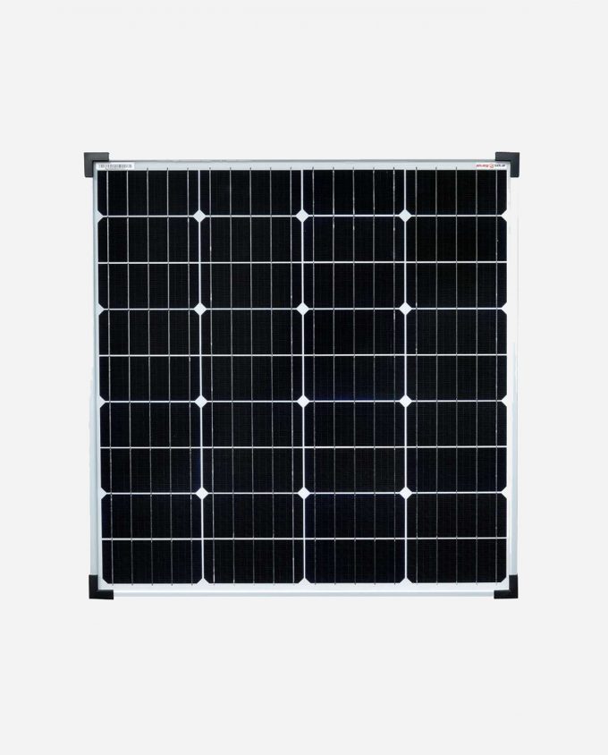 enjoysolar®Monokristallines Solarmodul 80W 12V front