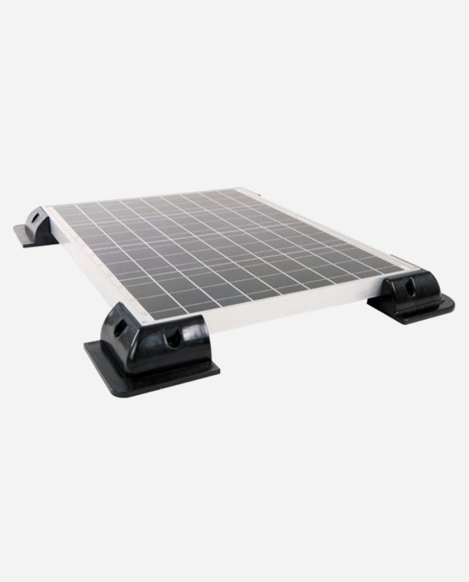 enjoysolar®ABS 4 Halteecken black mit panel