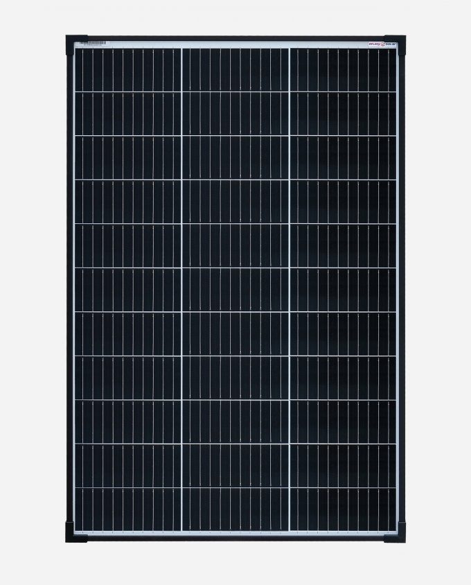 enjoysolar®Mono Solarmodul 182 Solarzellen 100W 12V - front