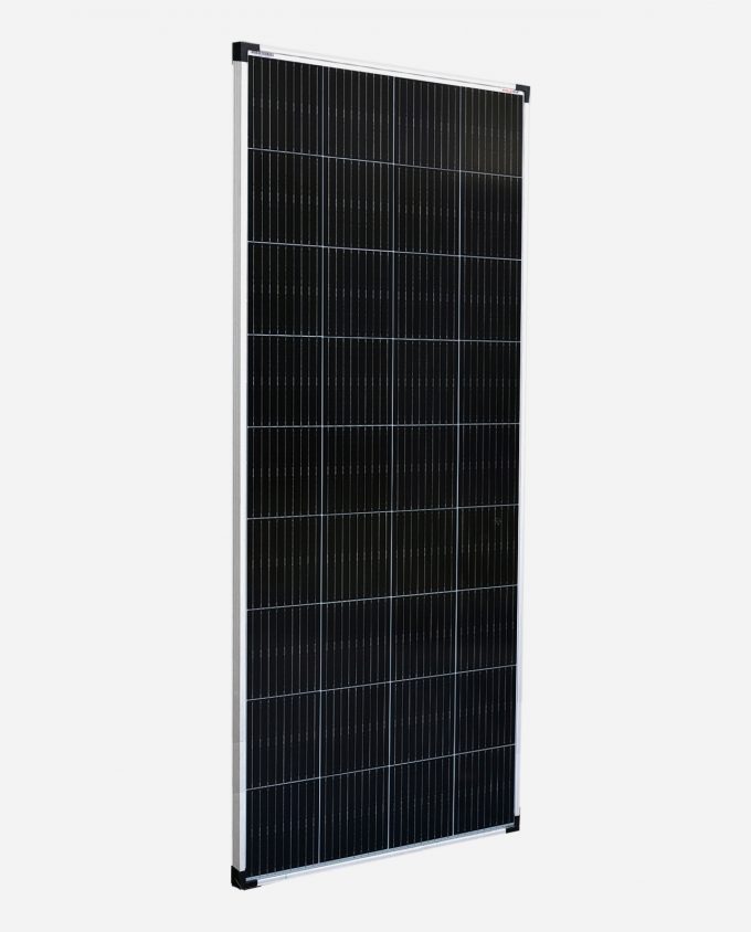 enjoysolar Mono 180W/200W 12V Silber Rahmen perspective